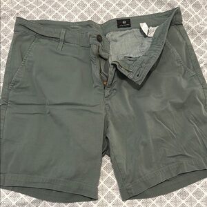 Ag Adriano Goldschmied Flat Front Green Shorts
